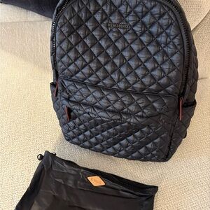 MZ Wallace Black Quilted Metro Backpack